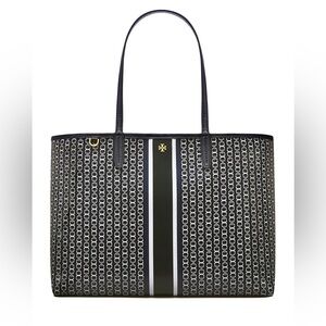 Tory Burch Monochrome Chain Print Tote